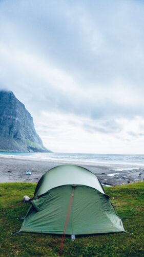 Camping en Norvège : tente