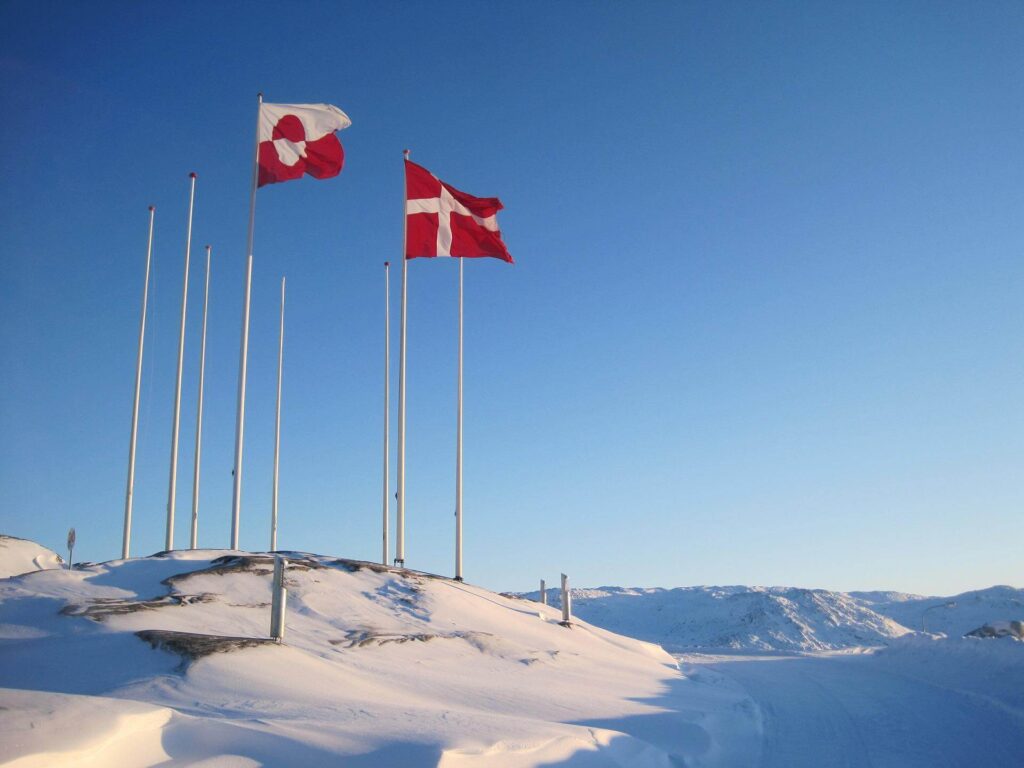 Le drapeau du Danmark : Le drapeau du Groenland