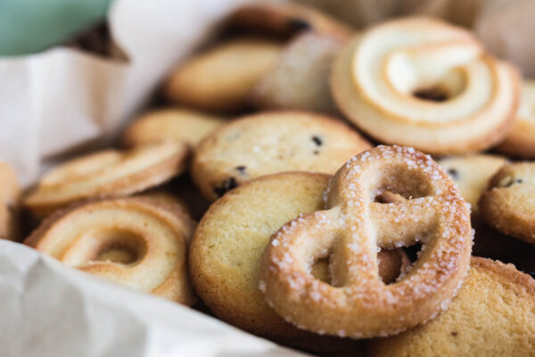Biscuits au beurre danois : biscuits sablés à éclabousser