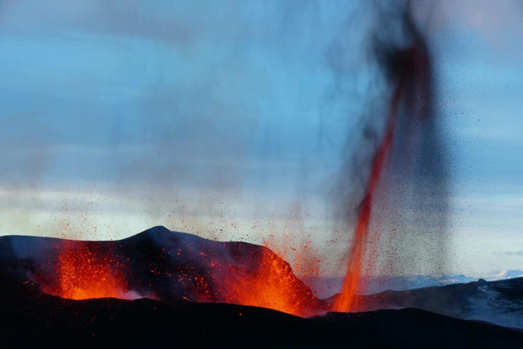 Une éruption de l'Eyjafjallajökull