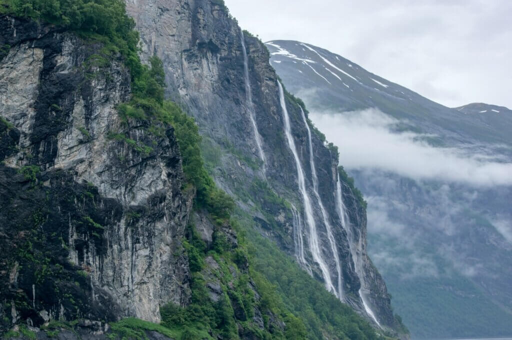 Geirangerfjord : les sept sœurs
