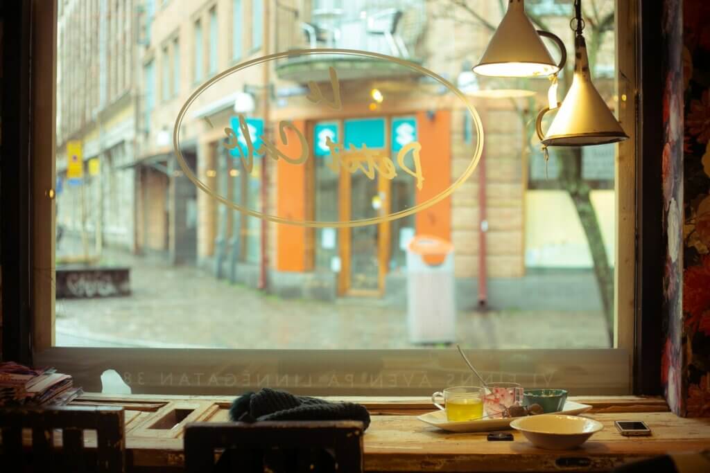 Göteborg : un café au quartier Haga
