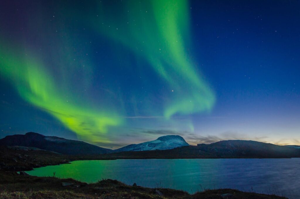 Schwedisch Lappland Natur Polarlichter