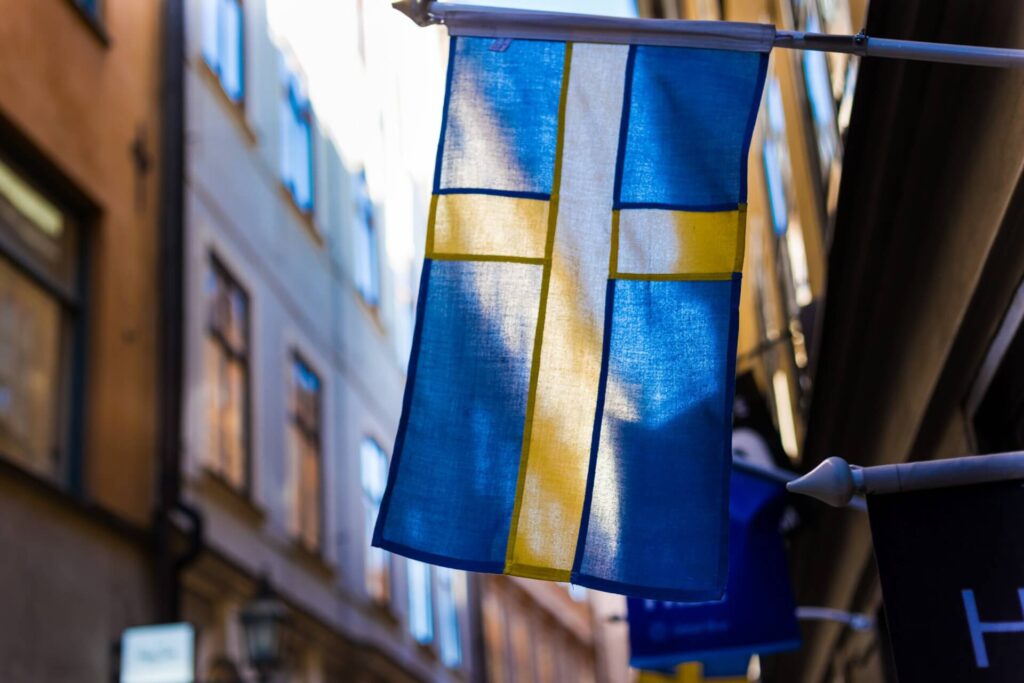 Le drapeau de la Suède : Couleurs suédoises