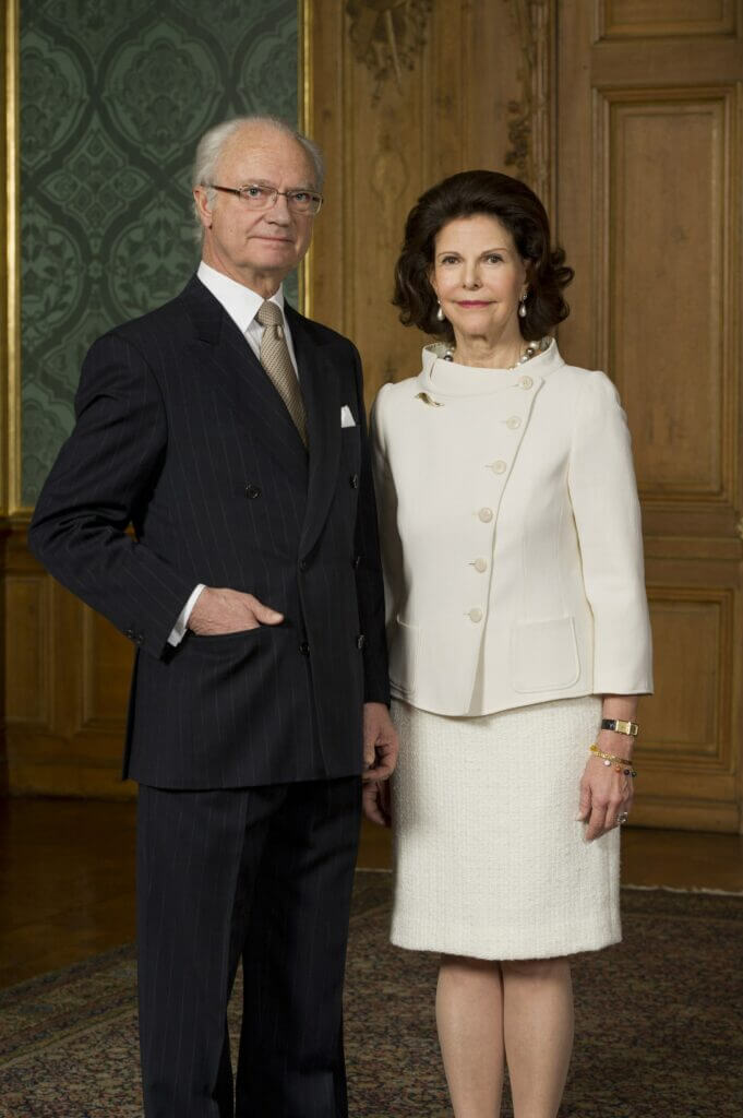 La famille royale suédoise : Le roi Carl Gustav et la reine Silvia