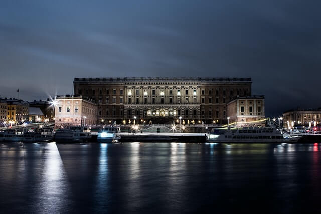 La famille royale suédoise : Le château royale à Stockholm