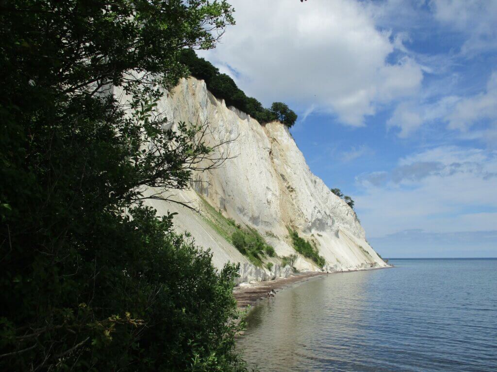 La falaise calcaire de Møns Klint sur l'île danoise de Møn