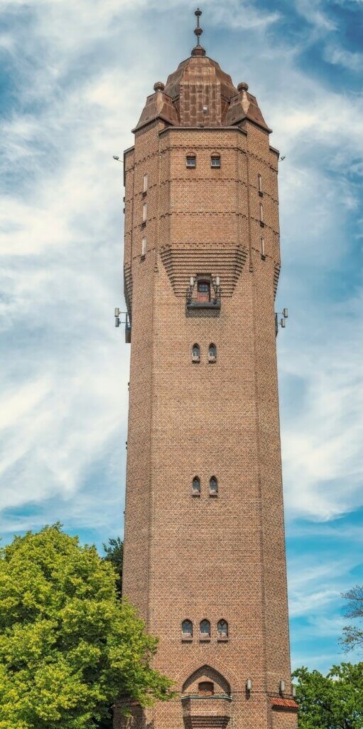 Trelleborg : château d'eau de Stortorgen au centre-ville